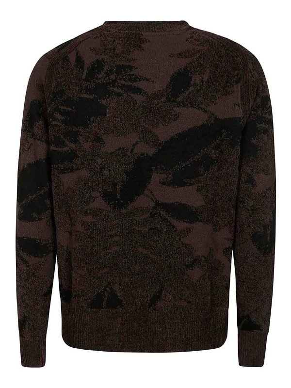 RRD Roberto Ricci Designs: Strickpullover mit Rundhalsausschnitt online - Rundhalspullover - Braun