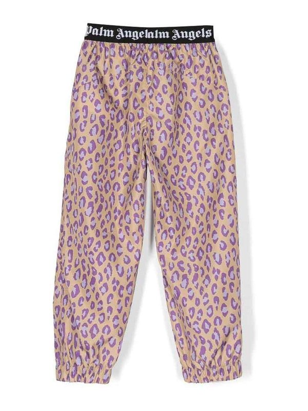 The Best Shops Palm Angels: tracksuit bottoms - Leopard-Print Track Pants