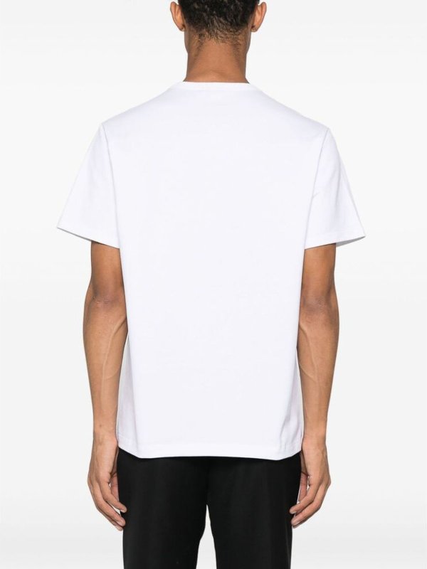 The Best Shops ALEXANDER MCQUEEN: t-shirts - White Texture Skull Print  t-shirt