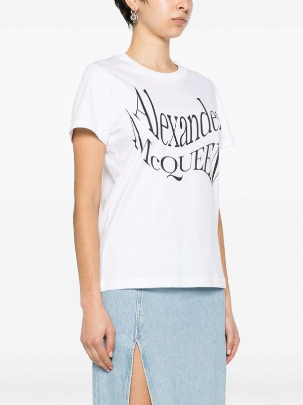 The Best Shops ALEXANDER MCQUEEN: T-shirts - T-Shirt - Weiß