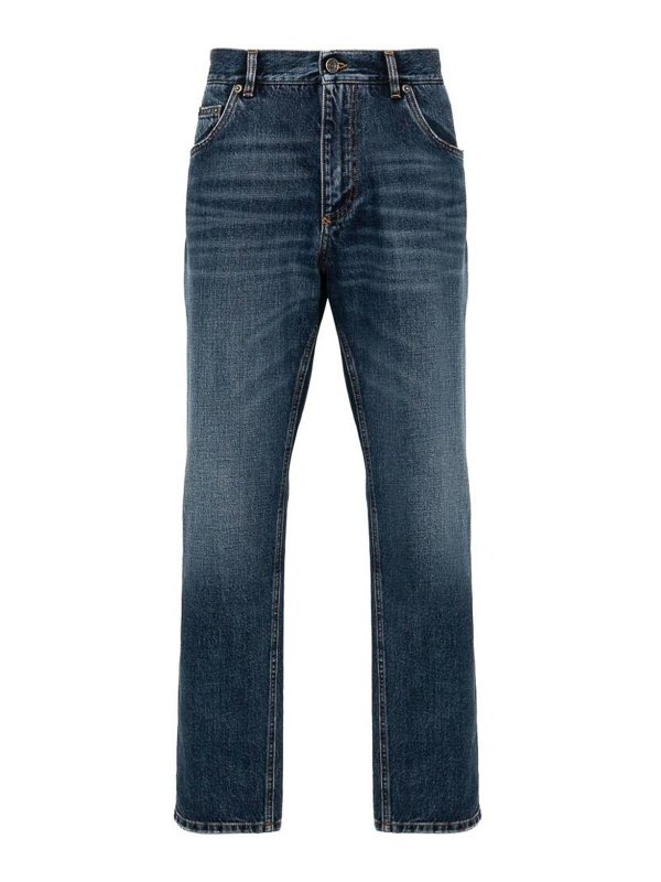 DOLCE & GABBANA: jeans dritti, a sigaretta - Pantaloni in denim