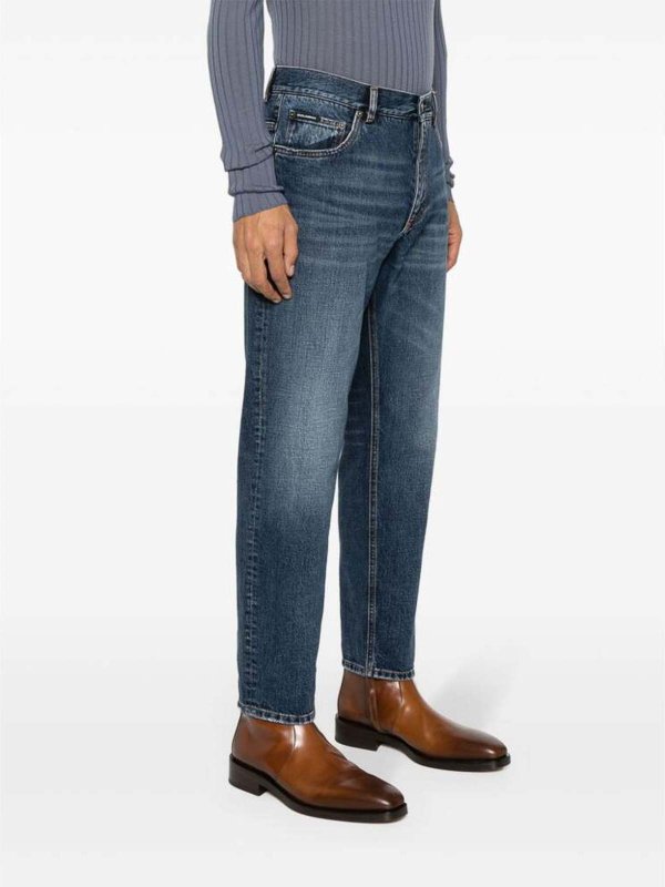 DOLCE & GABBANA: jeans dritti, a sigaretta online - Pantaloni in denim