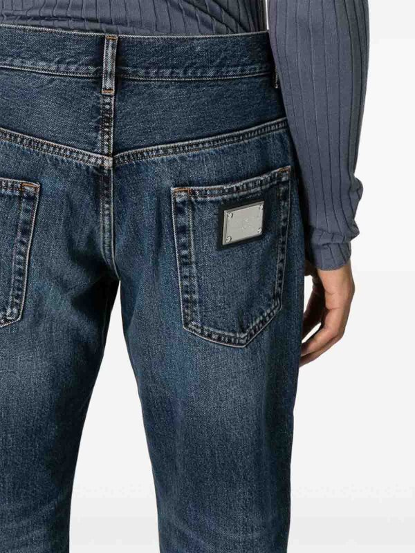 Pantaloni in denim shop online: DOLCE & GABBANA