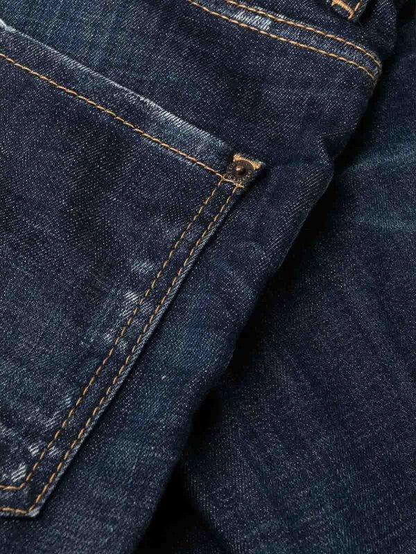 The Best Shops DSQUARED2: Bleach-effect skinny jeans