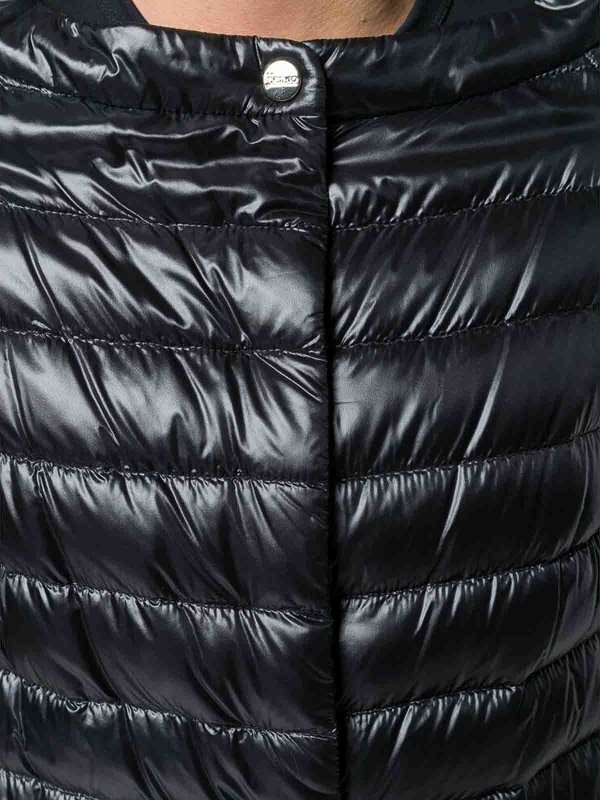 HERNO buy online Black Wide Boat Neck Jacket