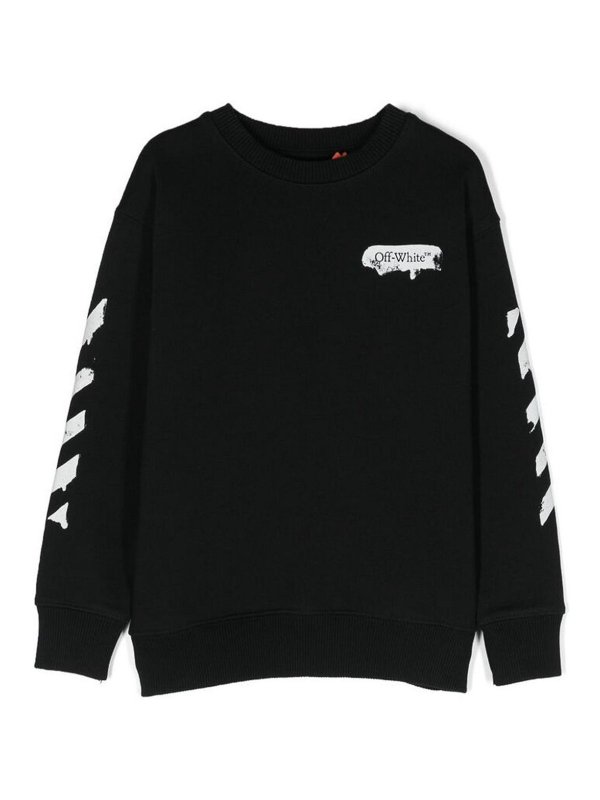 OFF-WHITE: スウェット＆セーター - スウェットシャツ/セーター - 黒