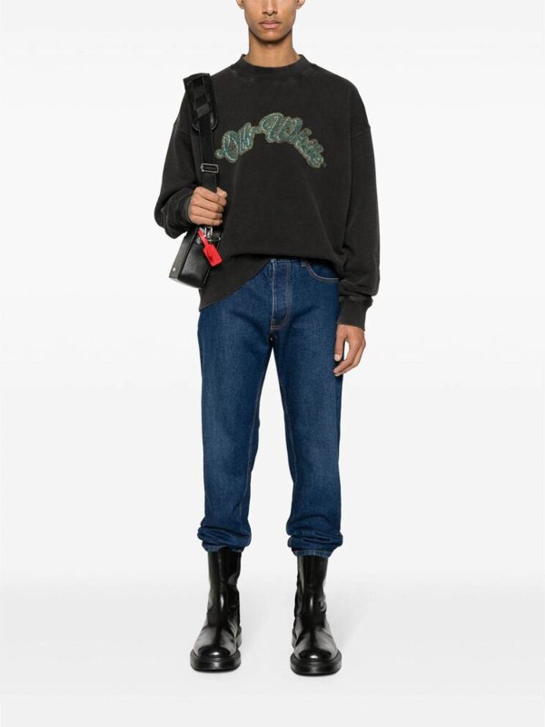 ストレートジーンズ - ブルー shop online: OFF-WHITE