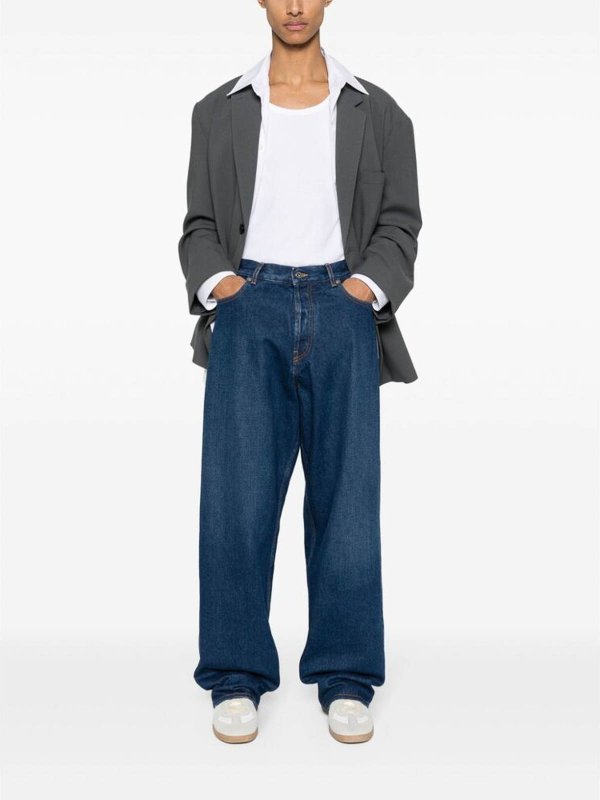 The Best Shops OFF-WHITE: Straight Leg Jeans - Straight Leg Jeans - Blau