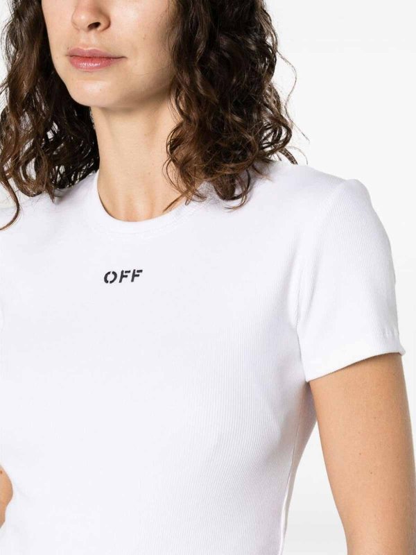 The Best Shops OFF-WHITE: T-shirts - T-Shirt - Weiß