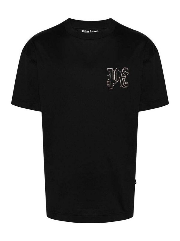 Palm Angels: T-shirts - T-Shirt - Noir