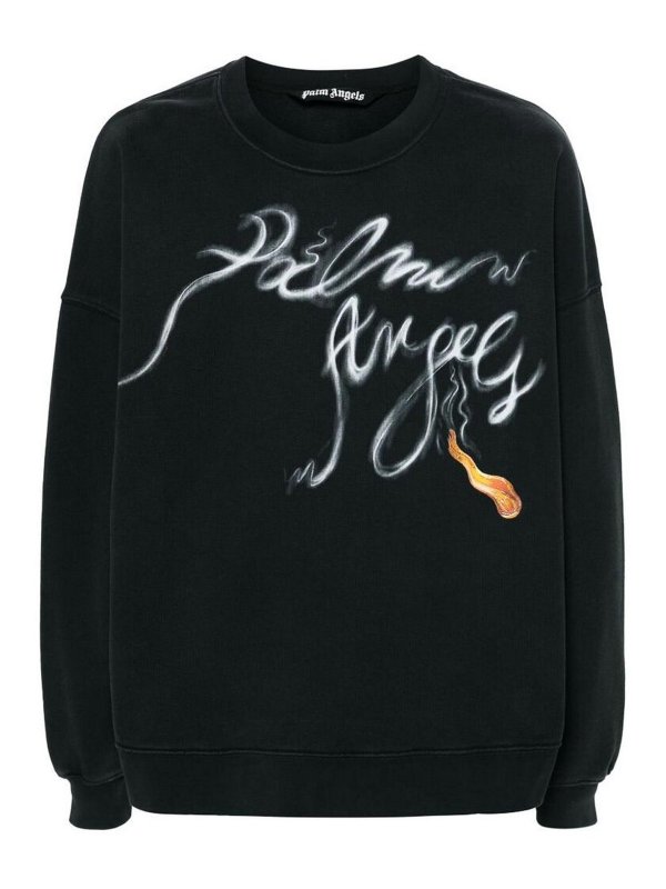 Palm Angels: スウェット＆セーター - スウェットシャツ/セーター - 黒