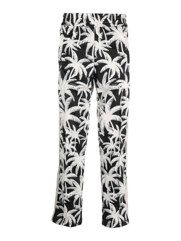 Palm Angels: casual trousers - Black Palm Tree Pants