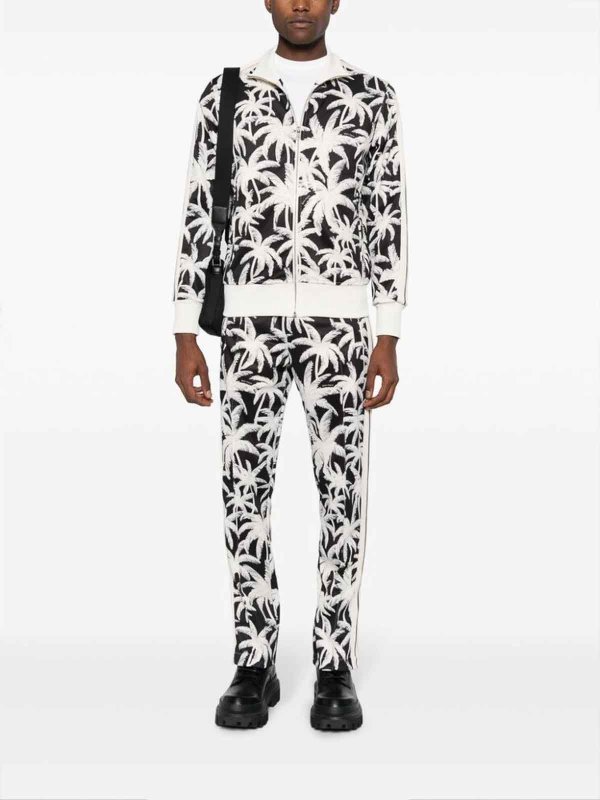Palm Angels: casual trousers online - Black Palm Tree Pants
