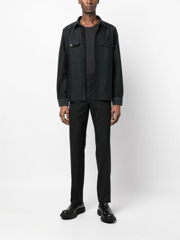 Olive Green Button Shirt shop online: TOM FORD