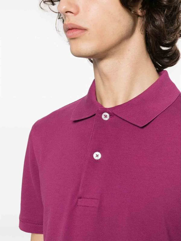 TOM FORD: polo shirts online - Magenta Polo Shirt