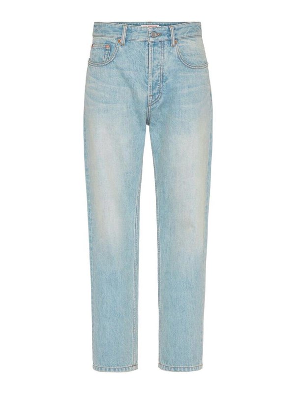 VALENTINO GARAVANI: Jeans à jambe droite - Jean Droit - Bleu