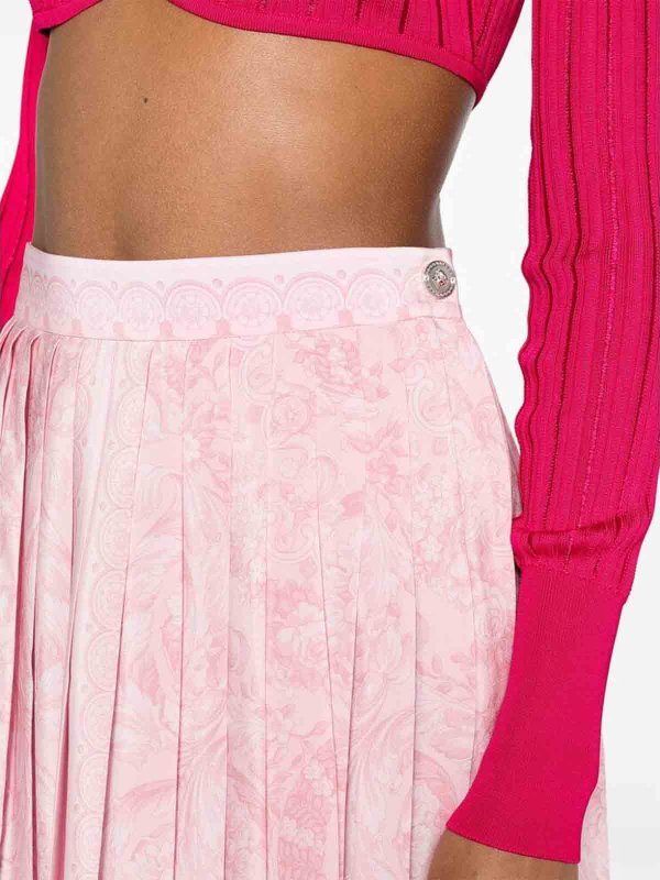 VERSACE buy online Blush pink barocco print blouse