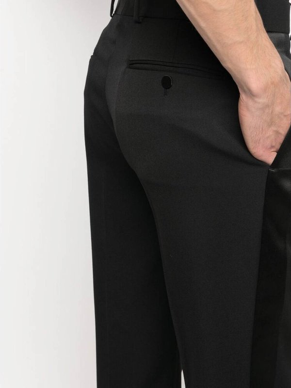 The Best Shops ALEXANDER MCQUEEN: pantaloni casual - Pantaloni neri a gamba dritta