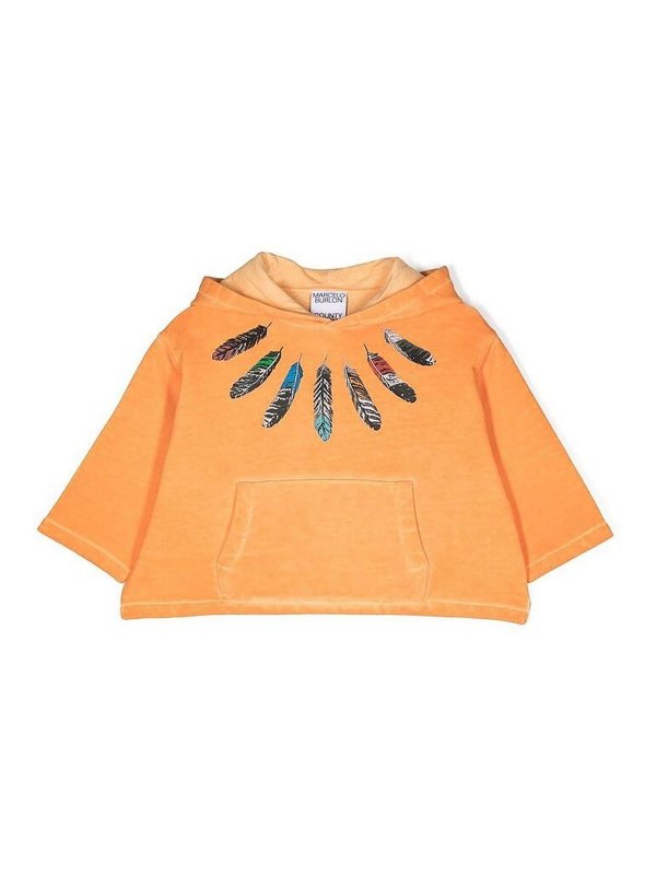 Marcelo Burlon County Of Milan: Sweatshirts & Pulls - Sweat-Shirts - Orange