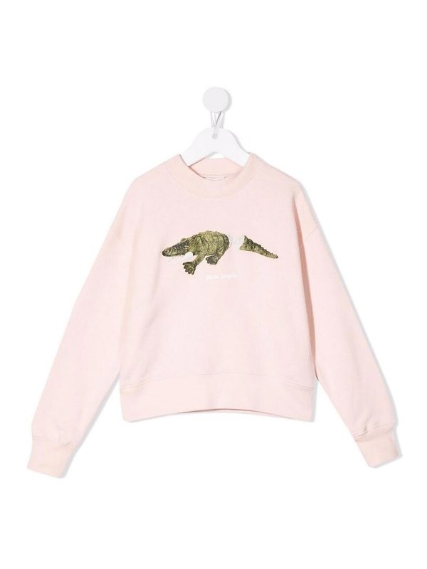 Palm Angels: スウェット＆セーター - スウェットシャツ/セーター - ヌードカラー