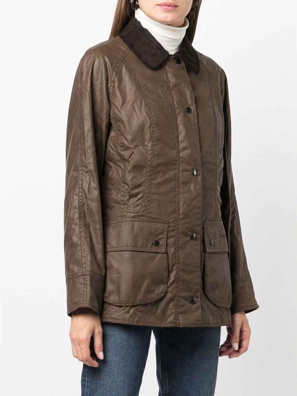 BARBOUR: casual jackets online - Bark brown Beadnell waxed jacket