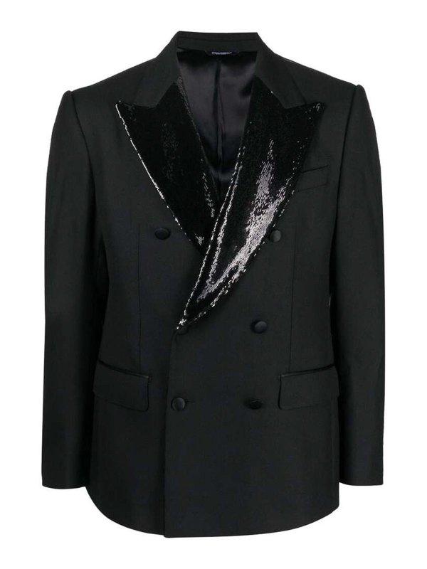 DOLCE & GABBANA: Blazer - Blazer - Negro