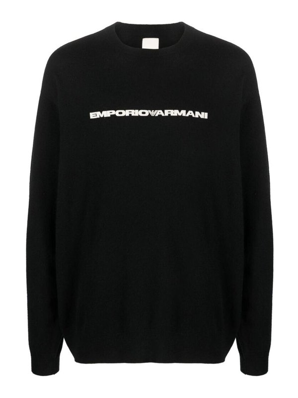 EMPORIO ARMANI: Pull col rond - Pull Col Rond - Noir