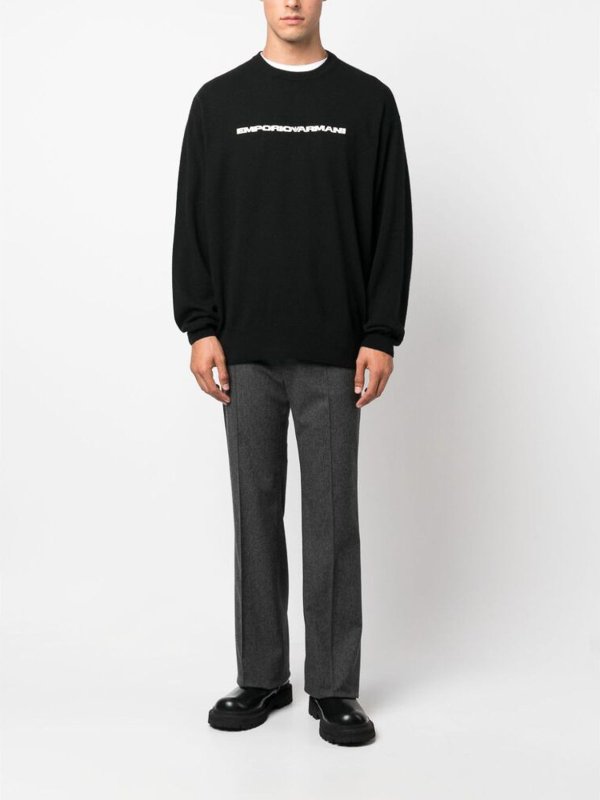 EMPORIO ARMANI: Pull col rond online - Pull Col Rond - Noir