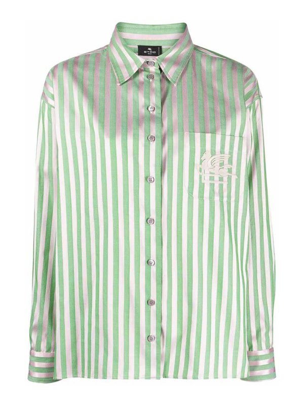 ETRO: シャツ - シャツ - 緑