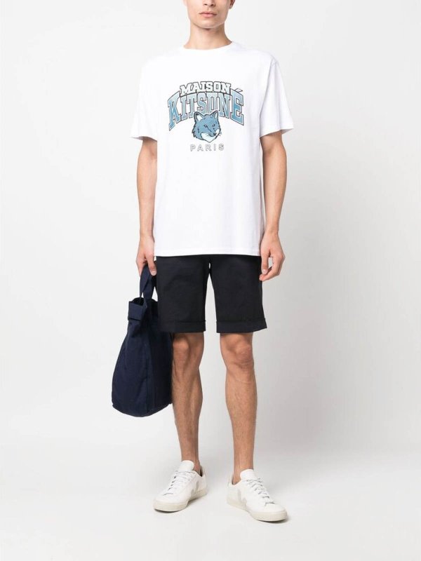 T-Shirt - Weiß shop online: MAISON KITSUNÉ