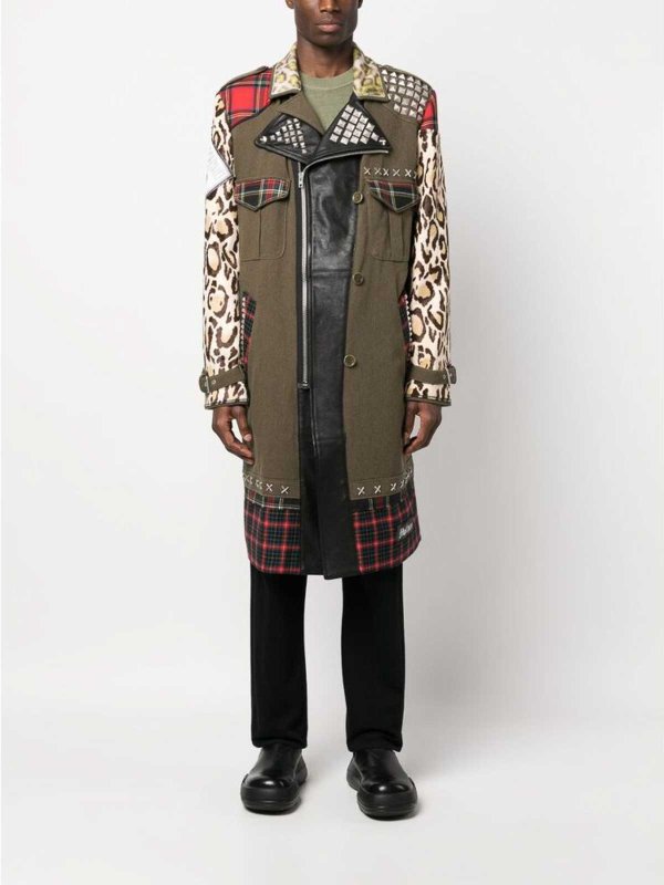 ショートコート - 緑 shop online: MOSCHINO