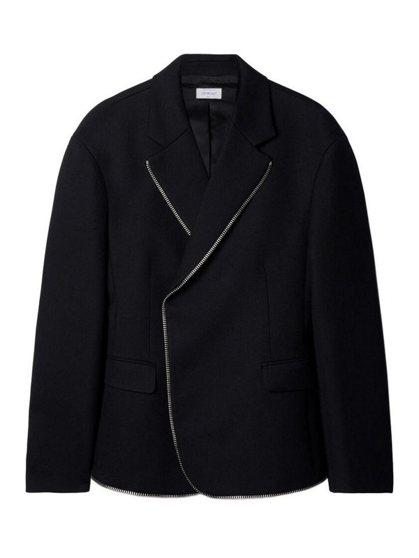 OFF-WHITE: blazers - Zip-trim blazer