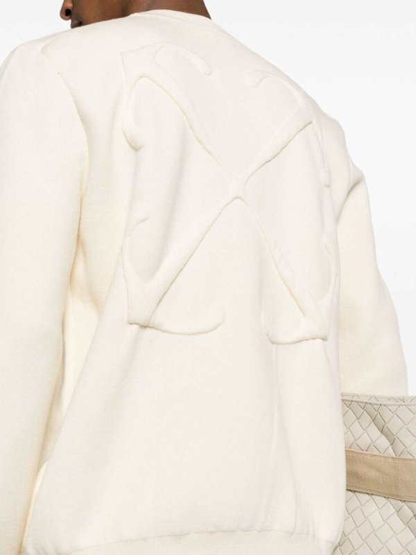 The Best Shops OFF-WHITE: crew necks - Signature arrows knit sweater