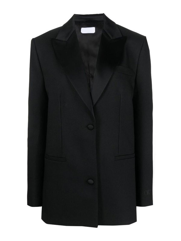 OFF-WHITE: blazers - Tuxedo blazer