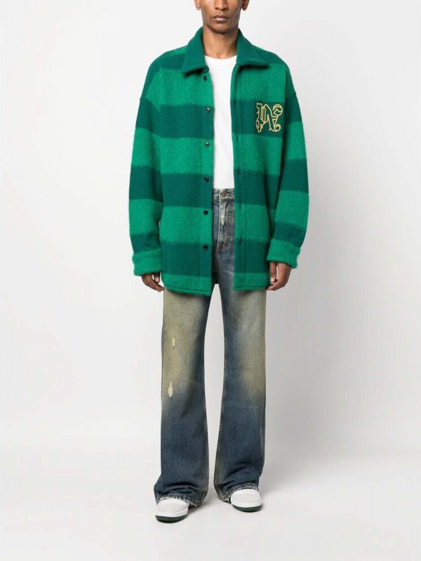 Palm Angels buy online Ripped straight-leg jeans