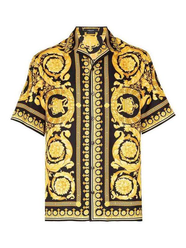 VERSACE: Camisas - Camisa - Negro