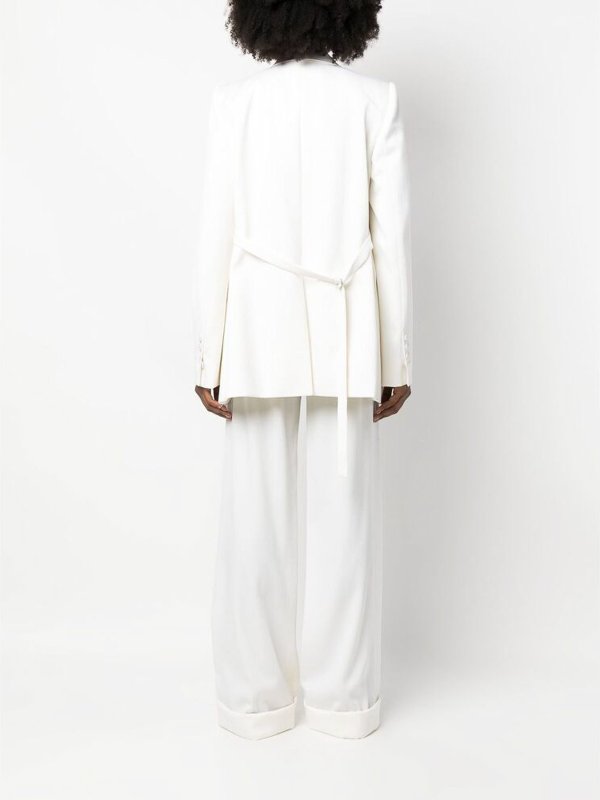 ANN DEMEULEMEESTER: ブレザー online - ブレザー - 白