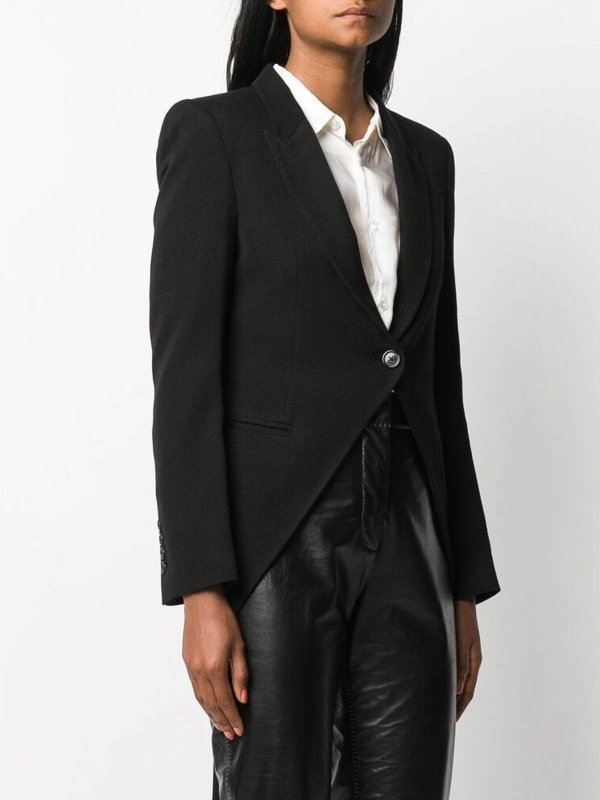 The Best Shops ANN DEMEULEMEESTER: blazers - Black cavalier blazer