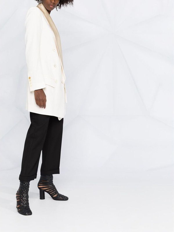 White wrap coat shop online: ANN DEMEULEMEESTER