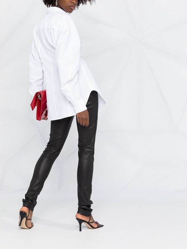 The Best Shops ANN DEMEULEMEESTER: カジュアルトラウザー - カジュアルパンツ - 黒