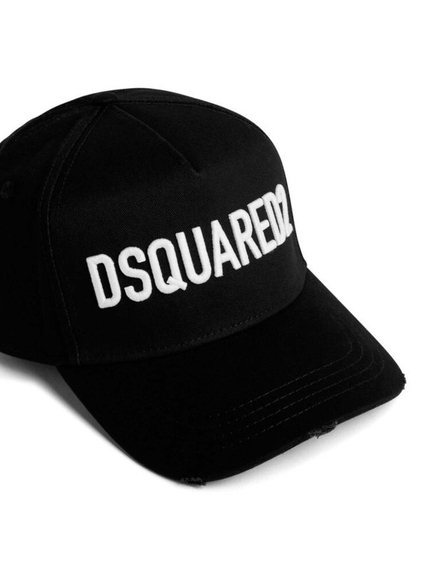 The Best Shops DSQUARED2: hats & caps - Black logo cap
