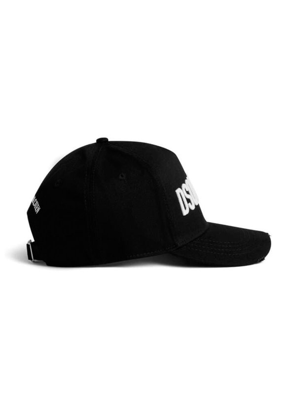 Black logo cap shop online: DSQUARED2