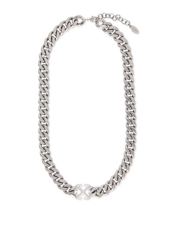 OFF-WHITE: ネックレス - ネックレス/チョーカー - 銀