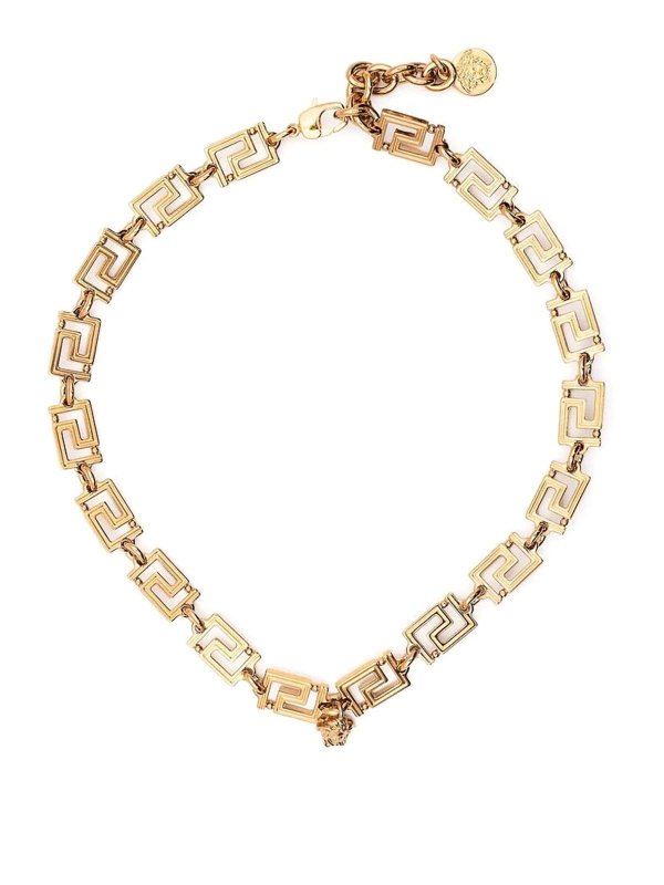 VERSACE: Necklaces & Chokers - Greca pattern necklace