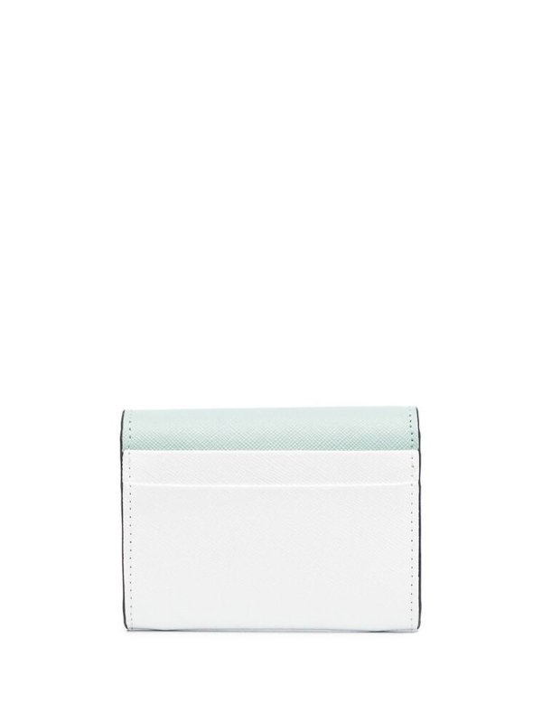 Marni: wallets & purses online - Two-tone logo wallet