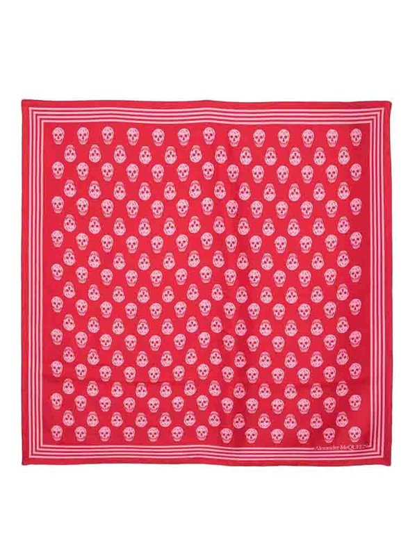 ALEXANDER MCQUEEN: sciarpe e foulard - Sciarpa con teschio da motociclista