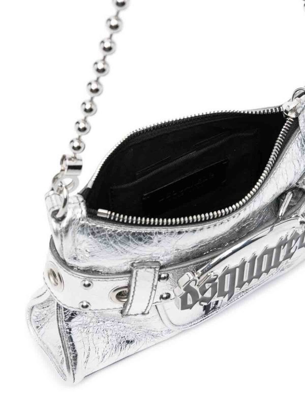 DSQUARED2 buy online Silver-tone buckle strap bag