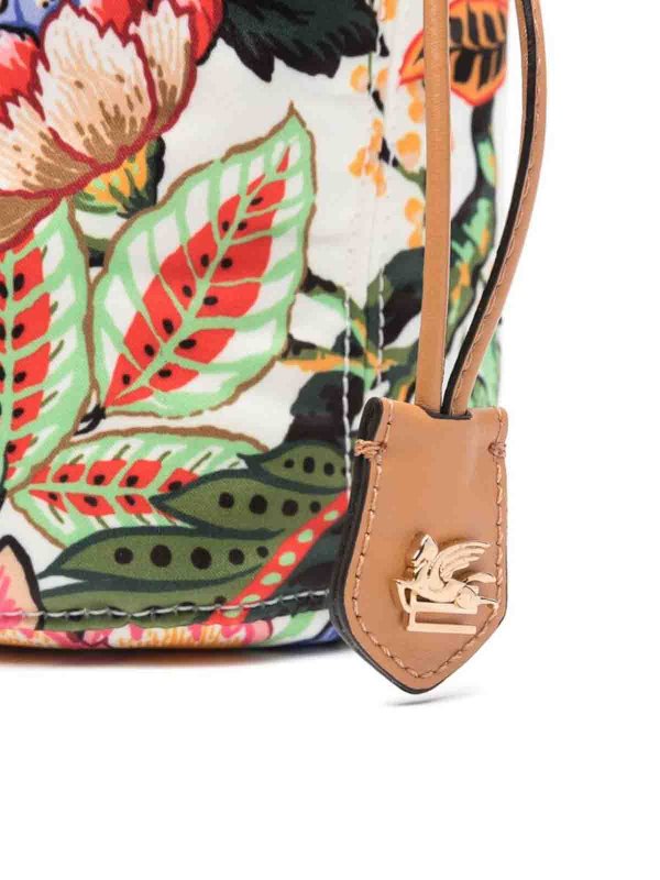 Borsa a secchiello floreale shop online: ETRO