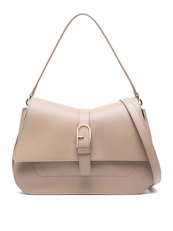 FURLA: shoulder bags - Large blush flow shoulder bag
