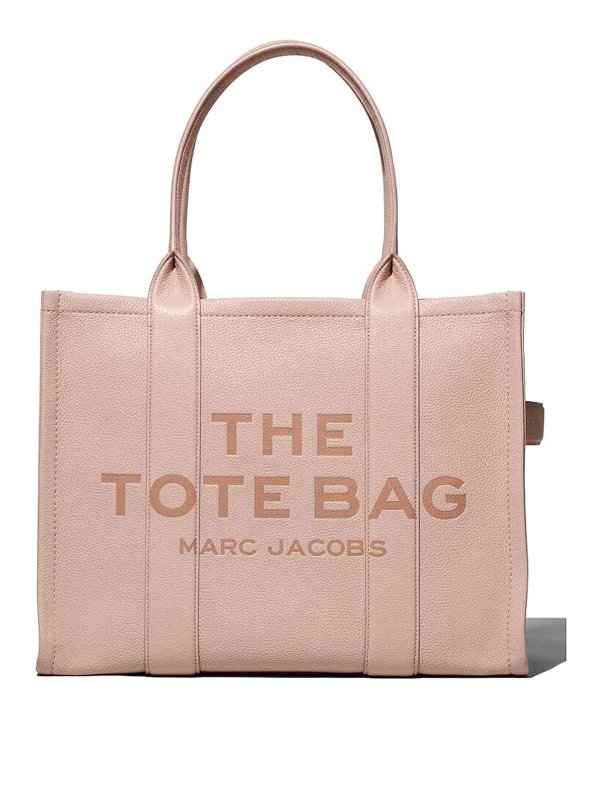 MARC JACOBS: totes bags - Large blush pink logo tote